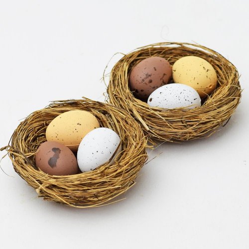 Vajíčka v hniezde hnedé farba 5,5cm