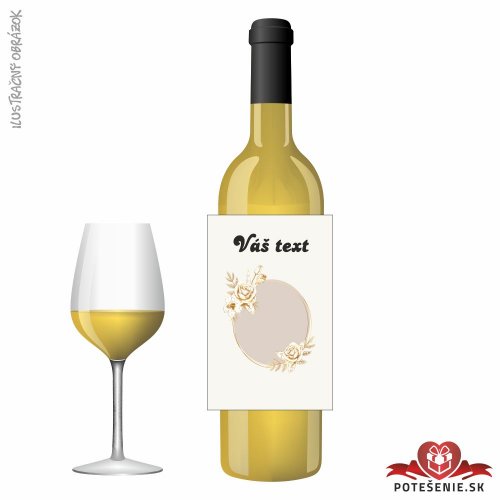 Svadobné víno pre hostí, motív S579 - Svadobné víno