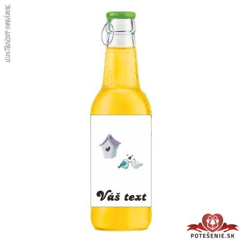 Svadobný ovocný nápoj pre hostí, motív S107 - Svadobný ovocný nápoj