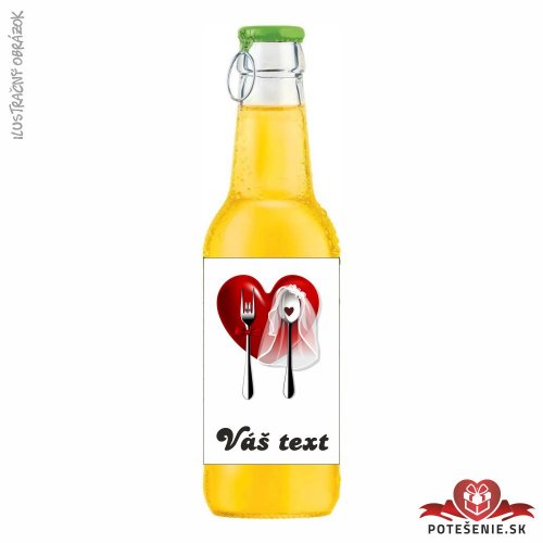 Svadobný ovocný nápoj pre hostí, motív S189 - Svadobný ovocný nápoj
