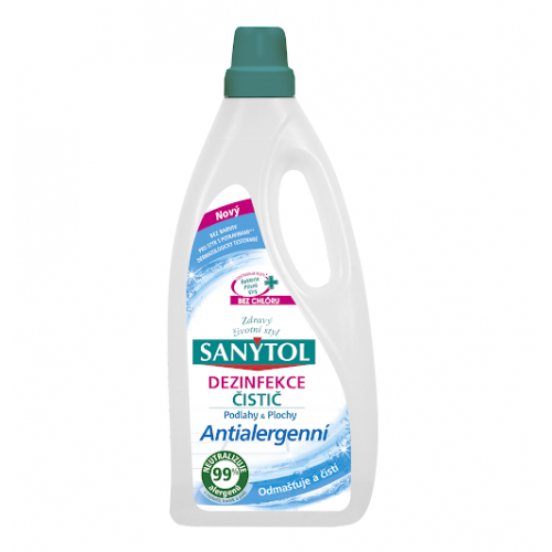 SANYTOL dezinfekcia, univerzálny čistič antialergénny 1L - SANYTOL