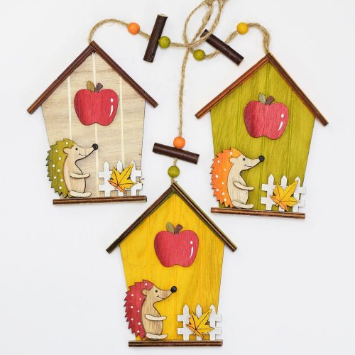 Domček s ježkom mix 3far . 28x11x1,1