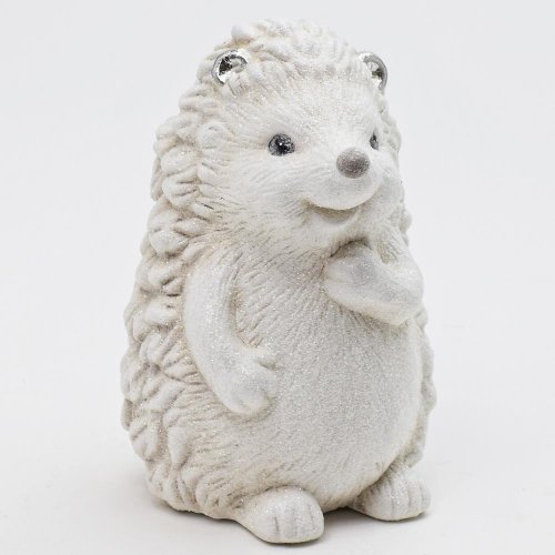 Jež zasnežený keramika 12,8x12x17,7cm