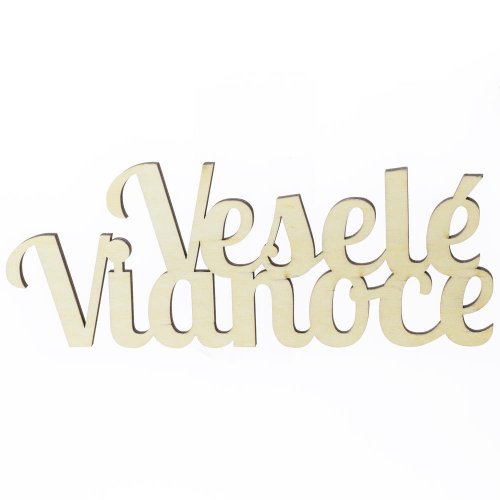 Výrez- veselé vianoce 20x7,5cm