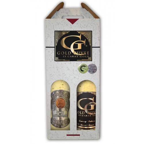 2 pa (életkorral 0-99 év között) Ajándék borkészlet, bor - Irsai Olivér23-karát