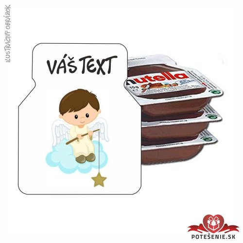Mini Nutella na krstiny, motív K003