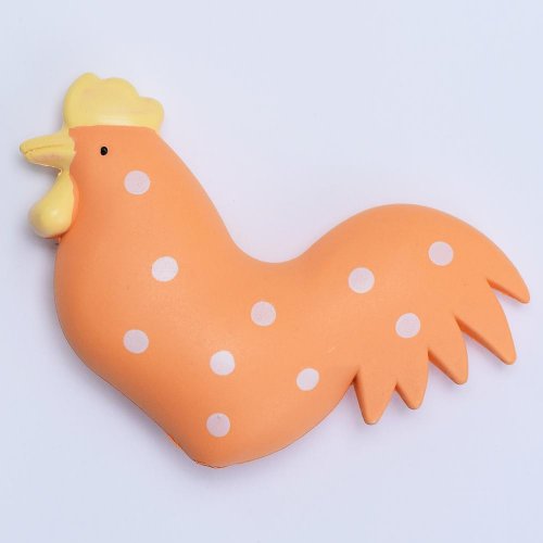 Kohút plastový oranžový 10x6,5 cm