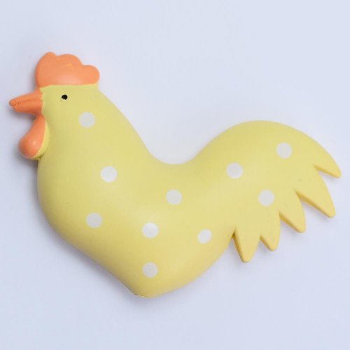 Kohút plastový žltý 10x6,5 cm