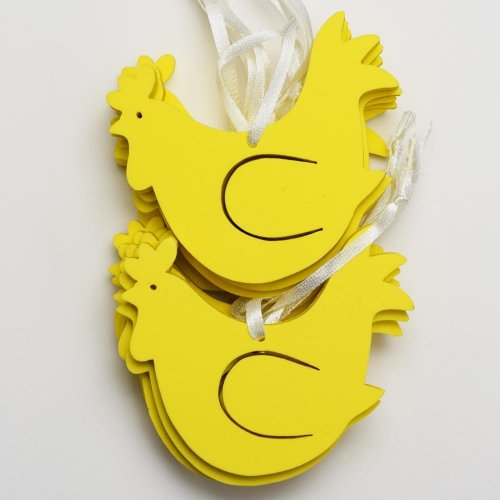 Sliepka eva záves 8x6,5x0,5cm žltá - Veľkonočné ozdoby