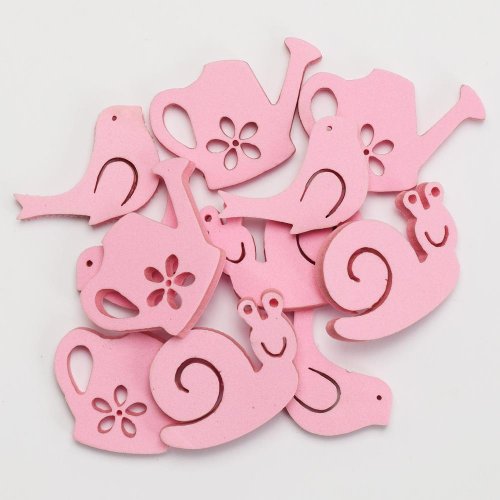 Slimák / vták / krhla 5/4,2/4,7cm ružová