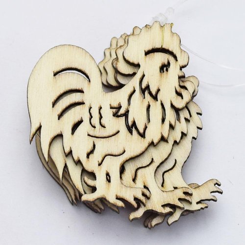 Výrez kohút natur 5cm