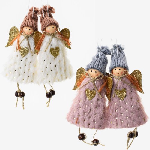 Záves anjelik mix 6,2x17cm s/2