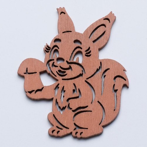 Oranžový výrez zajac 6 cm: Sada 10 ks pre kreatívne dekorácie