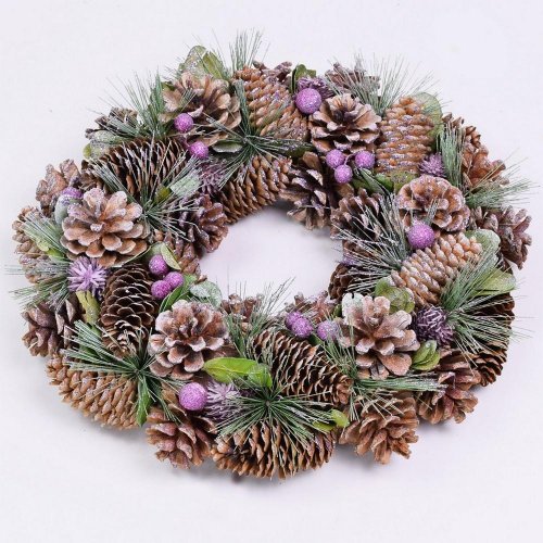 Záv. veniec šišky 34x8,5cm