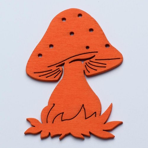 Výrez huby s/10 7cm oranž