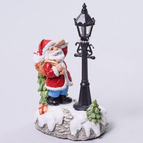 Santa s led lamp.9x5,3x14,5cm poly