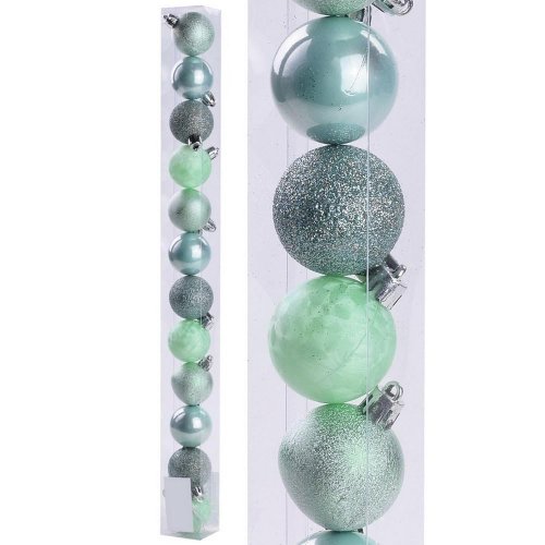 Gule vian. plast s/12 4cm 040 pistácia - Vianočné dekorácie a ozdoby