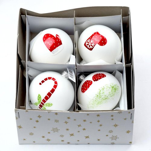 S30 vian.guľa detský motív 8cm mix 4vzorov /9121