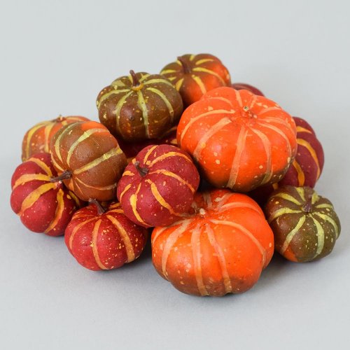 Tekvičky farebné 14pcs/bag 17x8x7,5cm - Jesenné dekorácie