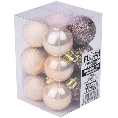 Gule vian. plast s/12 3cm champagne