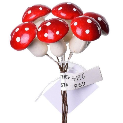 Zápich muchot.s/6 l:11cm - Jesenné dekorácie