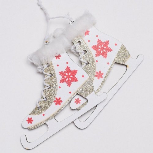 Drevené korčule hviezdy 10,7x9,6cm