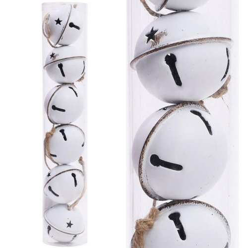 Rolničky biele s/6 ?5cm