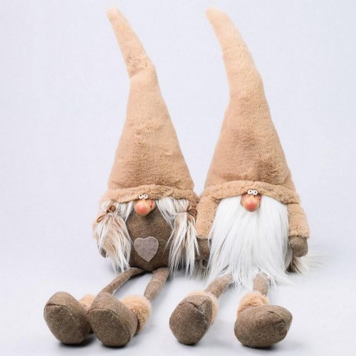 Škriatok sediaci hnedý mix2 19*15*66