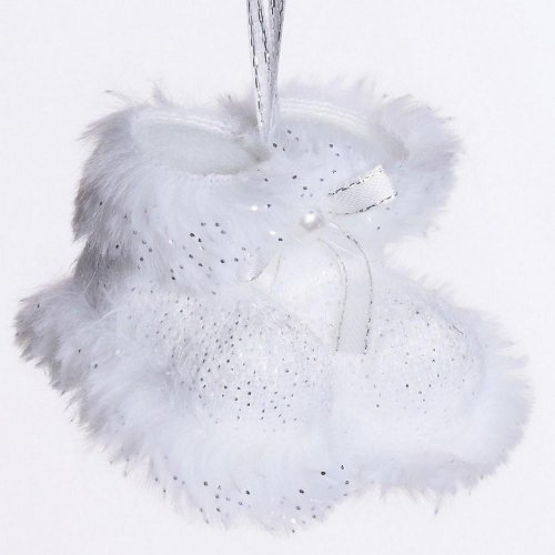 Čižmy biele 5cm záves