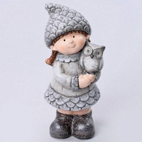 Dievča keramika 27cm - Vianočné dekorácie