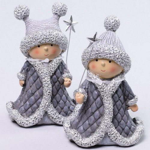 Deti s paličkou šedá mix2  8.5*7*12.5