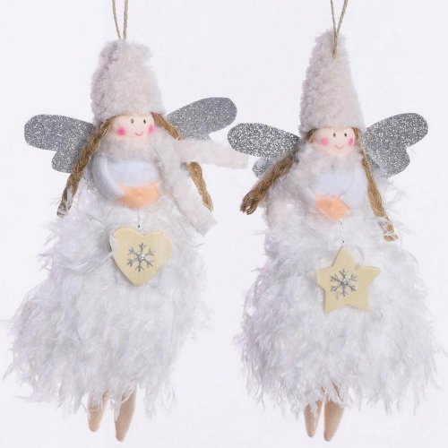 Anjel mix 2 24cm záves biely