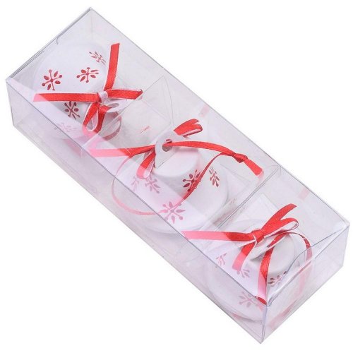 Zvončeky biele kov s/3 4,5x4cm