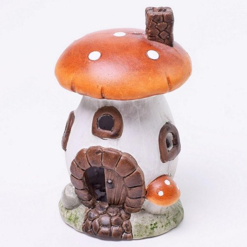 Led muchotrávka dom keramika 14cm