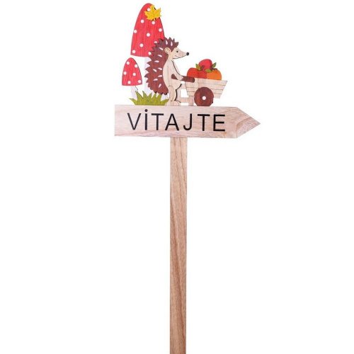 Jeseň zápich drev vitajte 76x25,5x1,5cm