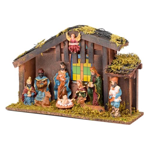 Betlehem drevo 40x13x26 cm set