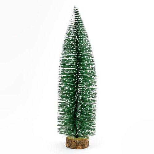 Vian.stromček zel.na pni velvet 55cm - Vianočné dekorácie