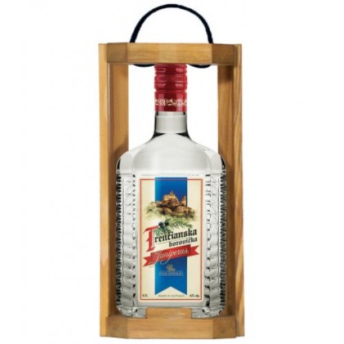 Borovička Juniperus 42% 0,7l - v drevenej kazete