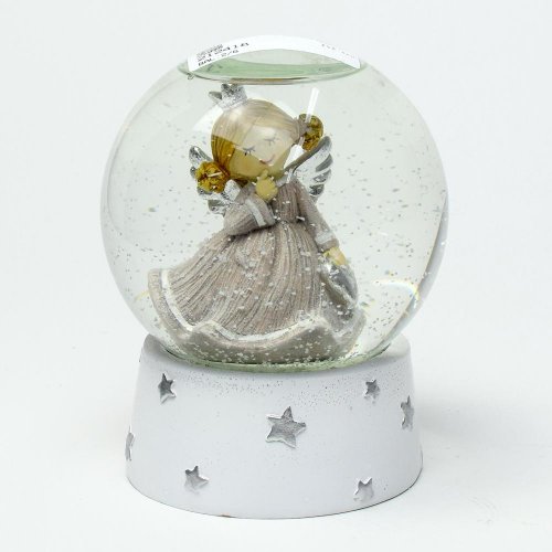 Ťažítko anjel hnedý 12x12x15cm