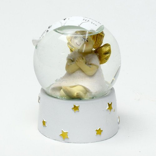 Ťažítko anjel ružový 6,5x6,5x8,5cm - Vianočné dekorácie