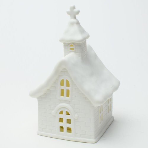 Kostol porcelán led 11.5*10.5*19cm