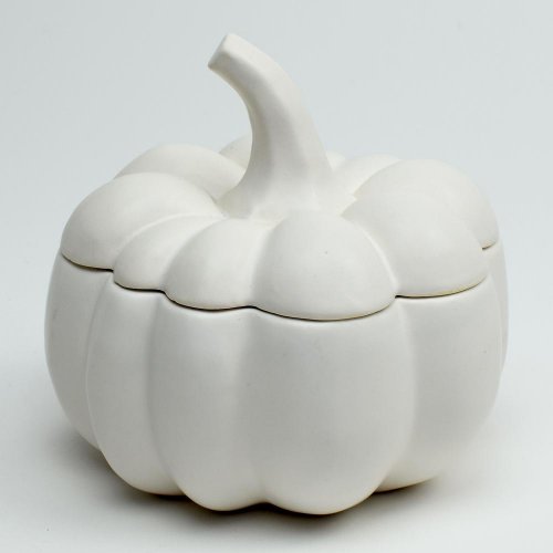 Tekvica dóza porcelán biela 14*13.7*13.1cm - Jesenné dekorácie