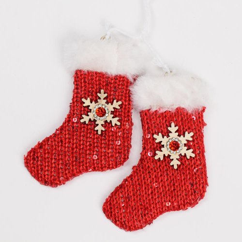 Záves ponožky červené 22x8x2cm