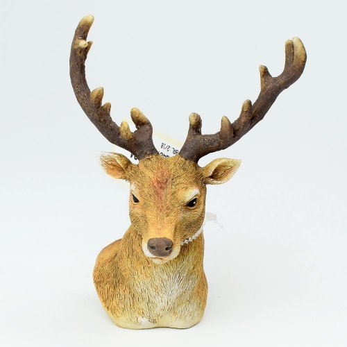 Jeleň hlava poly 12.2*10*15.5cm