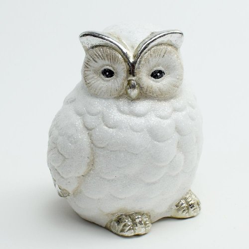 Sova porcelán 9*8.5*10.8cm