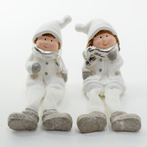 Deti sediace mix porcelán 6.3*5.7*9.8cm