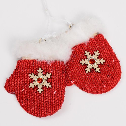 Záves rukavice červené 22x8x2cm