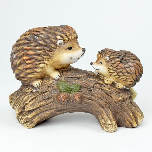 Ježkovia na konári porcelán 21.7*9.5*15.2cm