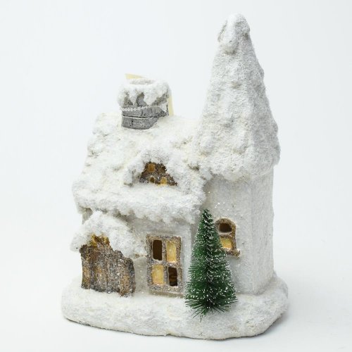 Domček led poly 16.5x13x21.5cm