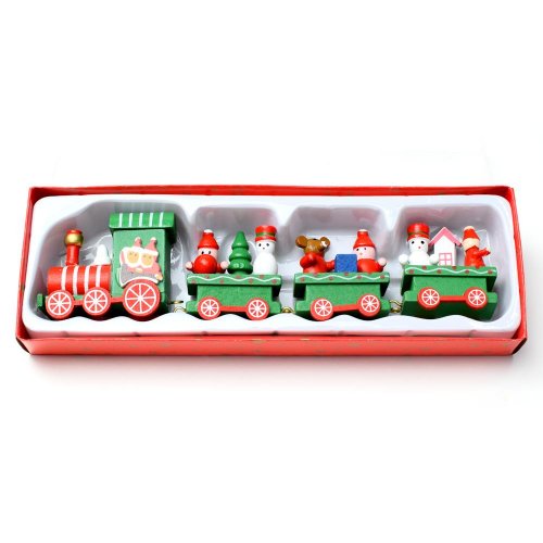 Vlak drevo zelený 22,3x7,2x2,9cm